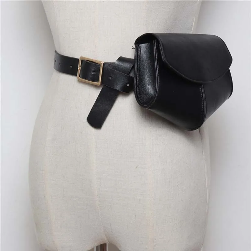 Black Waist Bag Женские сумки на пояс со змеиным принтом, новые модные женские сумки на пояс, дамские карманы для хранения, кожаная сумка-мессенджер, поясная сумка - Цвет: Black Waist Bag