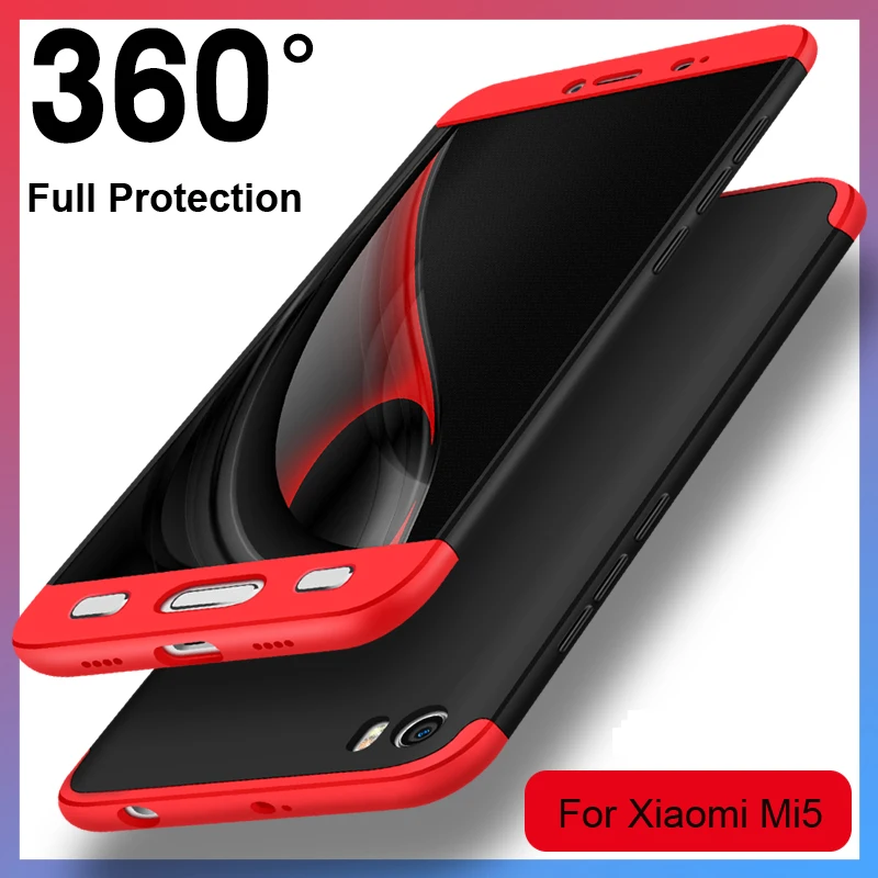 For Xiaomi mi5 Case Vpower 360 Full Protection Shockproof 3 In 1 mi 5 m5 Hard Slim Matte Cover 5.15 inch |