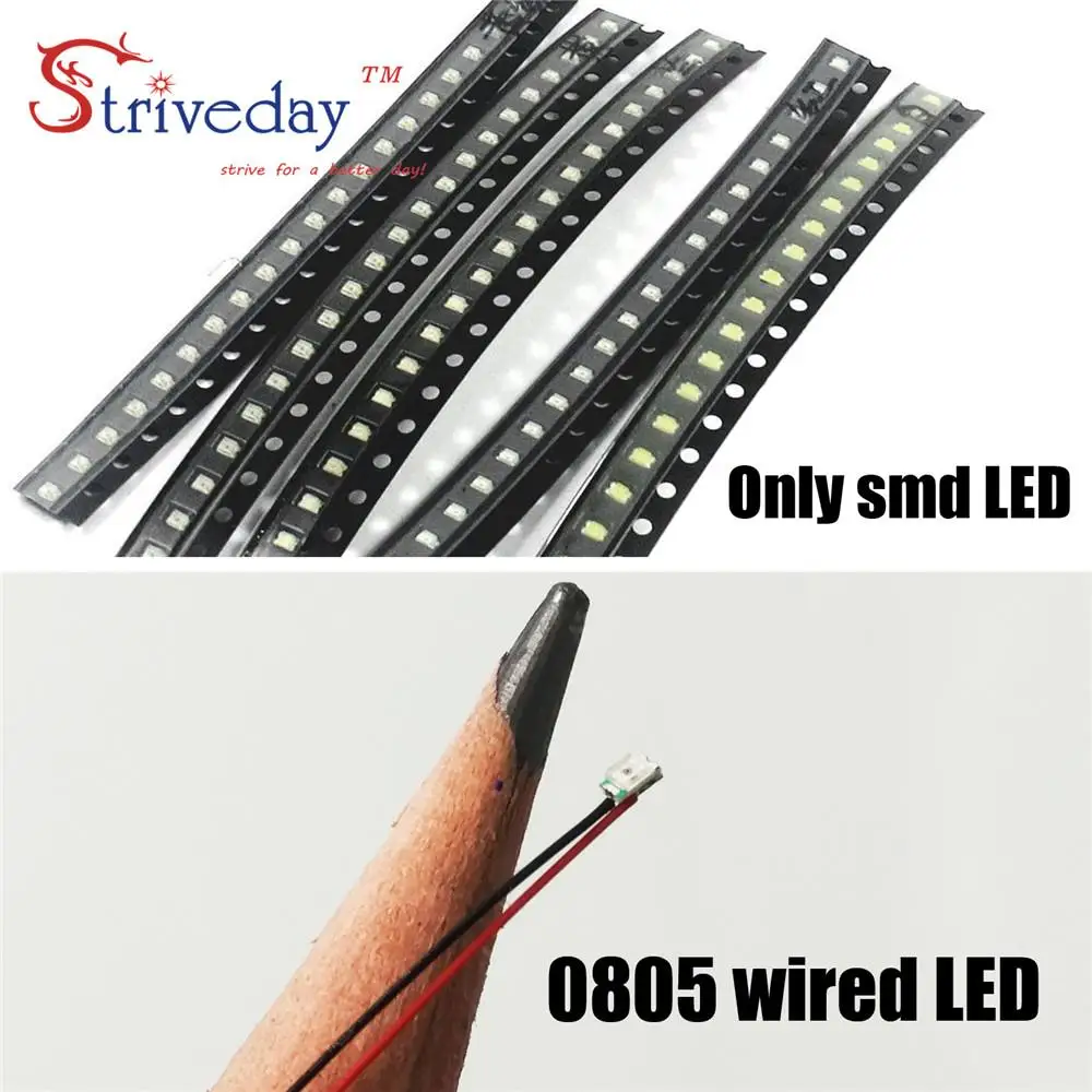 10 шт./лот 0402 SMD предварительно спаянный micro litz проводной светодиодный резистор 20 см 8-12 в модель DIY 9 цветов на выбор
