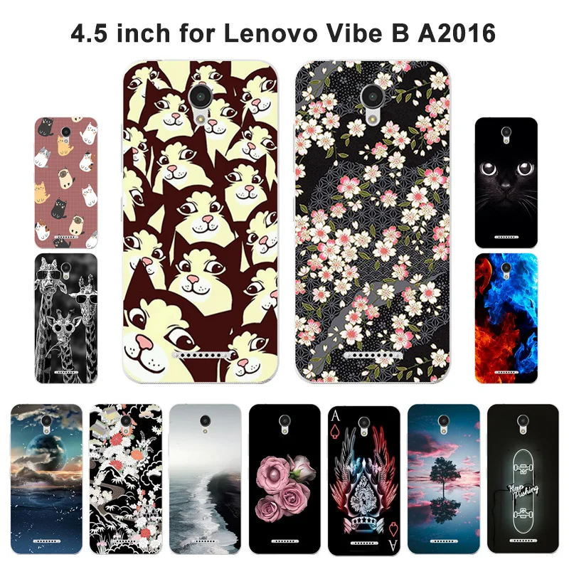 Мягкий чехол для телефона Lenovo Vibe A2016A40 A Plus A1010 A20 A1010a20 задняя крышка с рисунком Blaze B