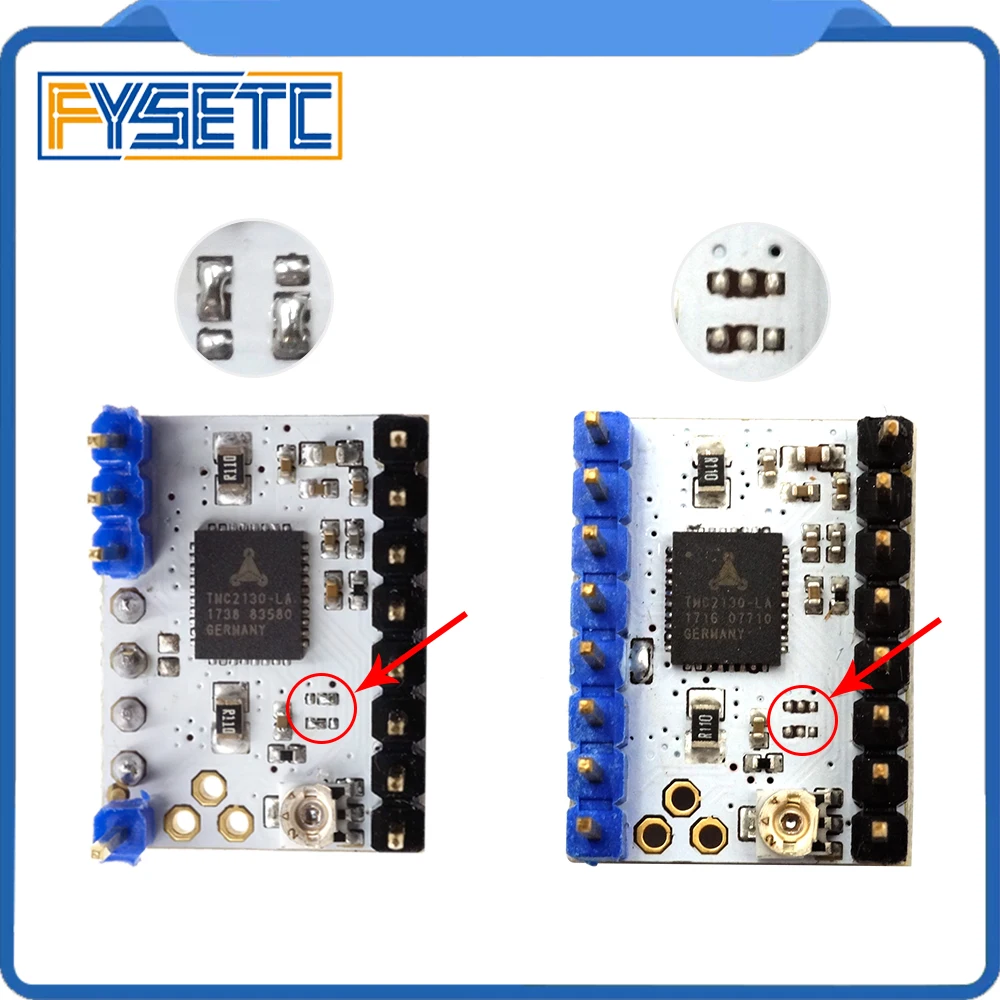 5X TMC2130 V1.1 для SPI функция Stepstick Драйвер шагового двигателя с теплоотводом 5 шт.