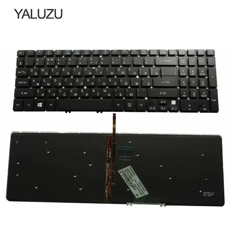 YALUZU RU Клавиатура ноутбука Русская клавиатура для acer Aspire V5-552 V5-552P V5-572 V5-572G V5-572P V5-573 V5-573G V5-573P V7-581 Подсветка