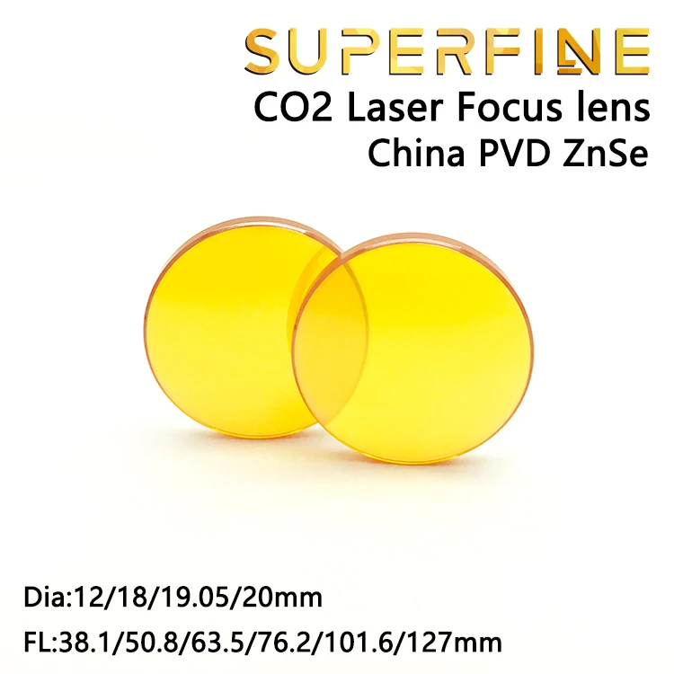 Китай PVD Znse CO2 лазерный фокус объектива Dia. 12 18 19,05 20 мм FL 1,5 2 2,5 3 4 5 дюймов для лазерной резки