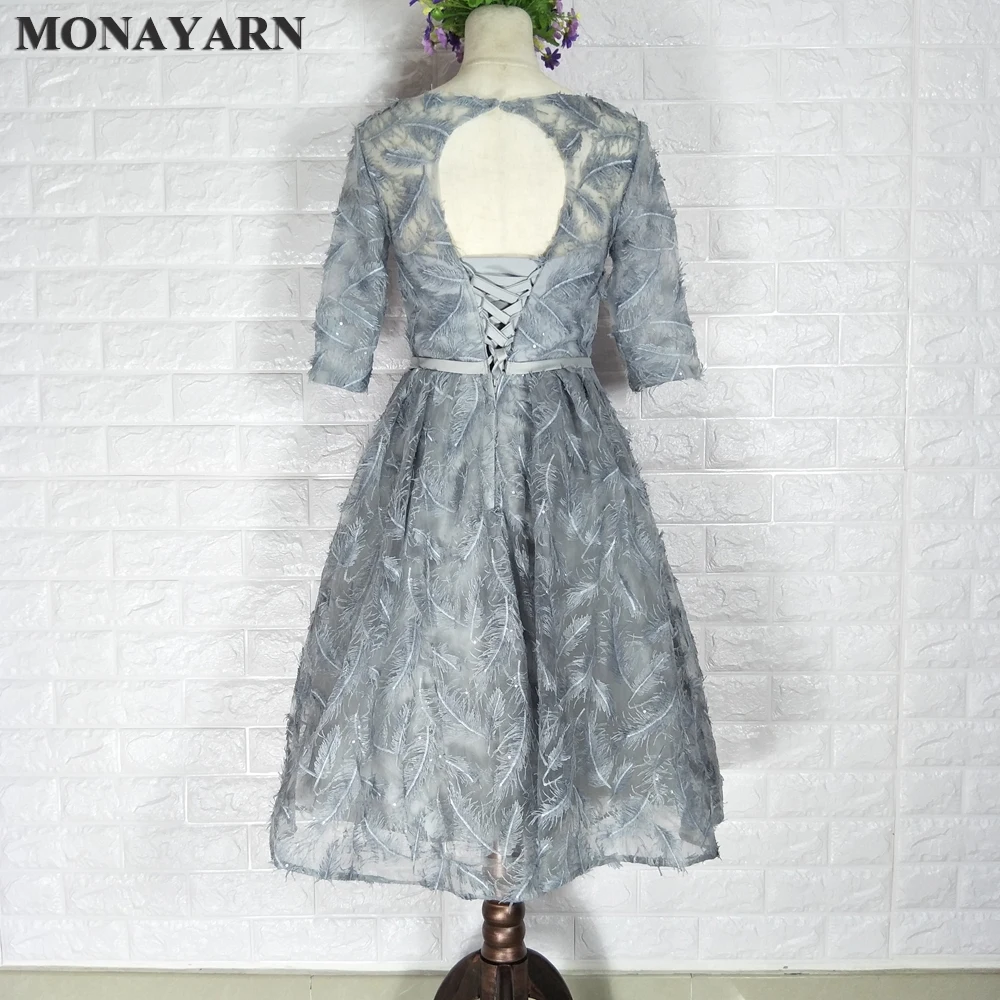 Серое Тюлевое платье подружки невесты 2017 новое милое модное вечернее с коротким