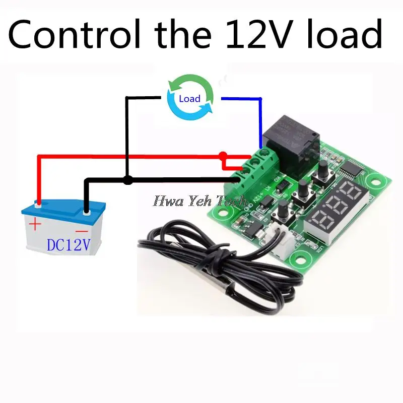 1 шт. W1209 DC 12V Температура отопления охлаждения Термостат Регулятор температуры