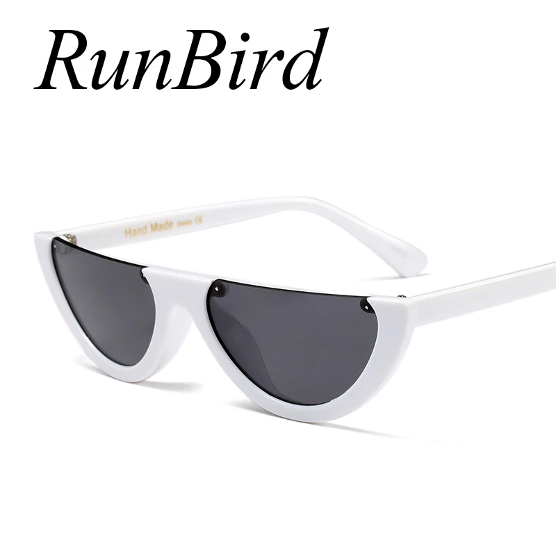 Солнечные очки RunBird в винтажном стиле женские Полуободковые солнцезащитные