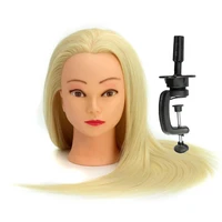 cammitever white hair mannequins salon hairdressing hair styling training head mannequin 20 with holder hairstyling practice
