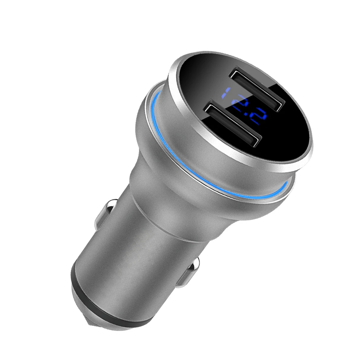 Универсальный 3.4A светодиодный 2 USB цифровой Дисплей автомобиля Зарядное