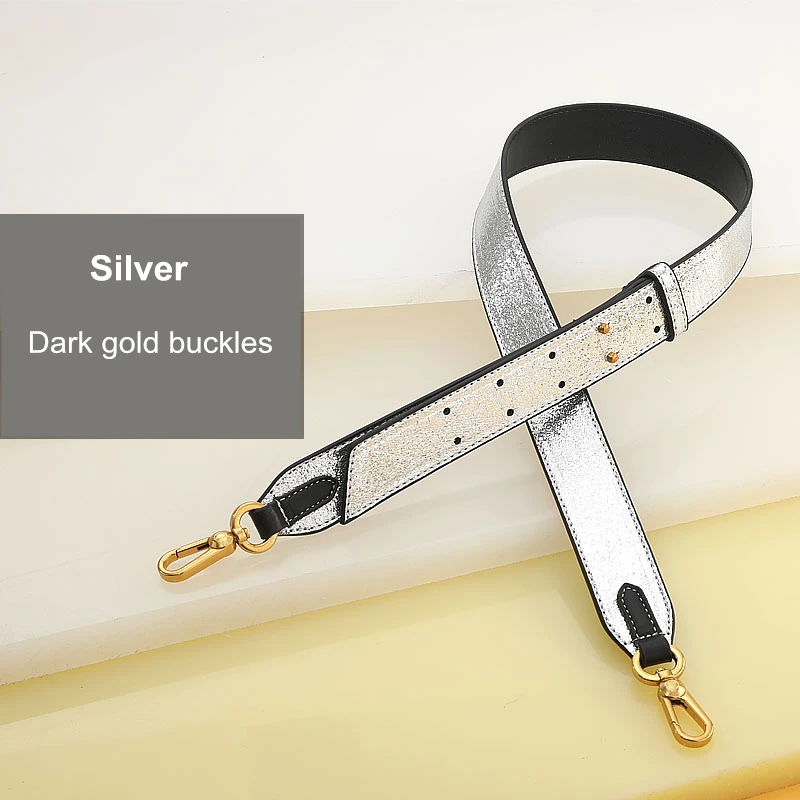 Silver-3 Модная широкая сумка, ремешки на плечо, регулируемый ремень для сумки, аксессуары для женщин, ремешки для сумок, сменная роскошная сумка - Цвет: Silver-3