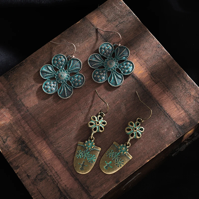 Милые женские серьги в стиле ретро геометрические круглые серьги-подвески виде