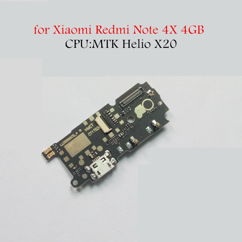 Для Xiaomi Redmi Note 4X4 GB MTK USB зарядное устройство гибкий кабель usb зарядная док-станция печатная плата гибкий кабель запасные части