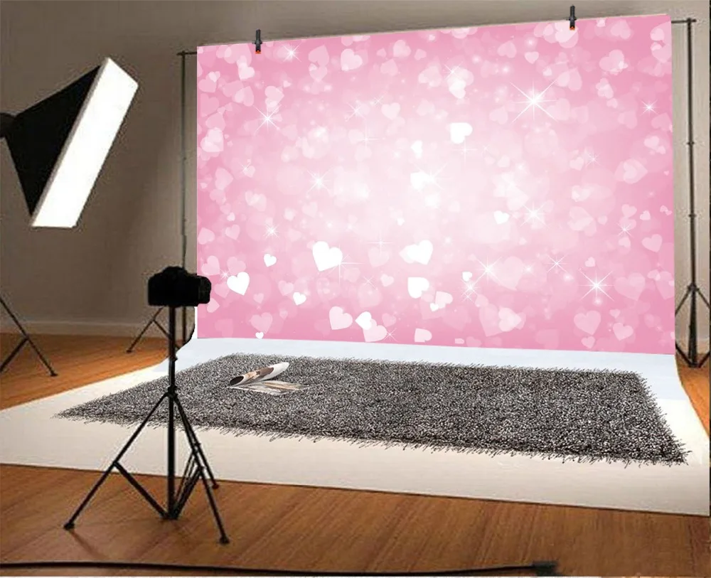 Laeacco Love Heart Light Bokeh детский фон для фотосъемки на День святого Валентина
