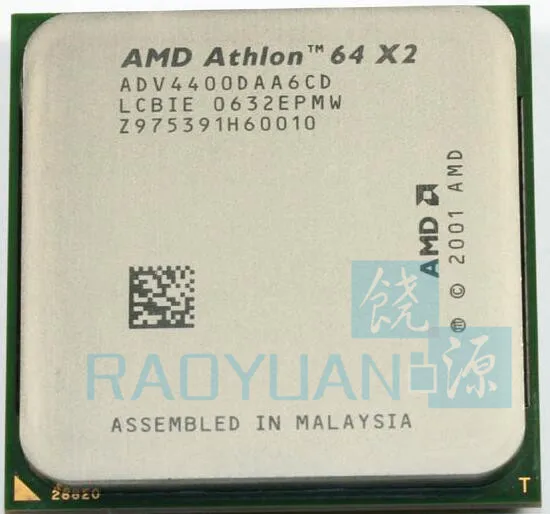 Двухъядерный Процессор Athlon X2 4400+ 2,2 ГГц X2 4400+ ADA4400DAA6CD ADV4400DAA6CD 95 Вт Разъем 939PIN