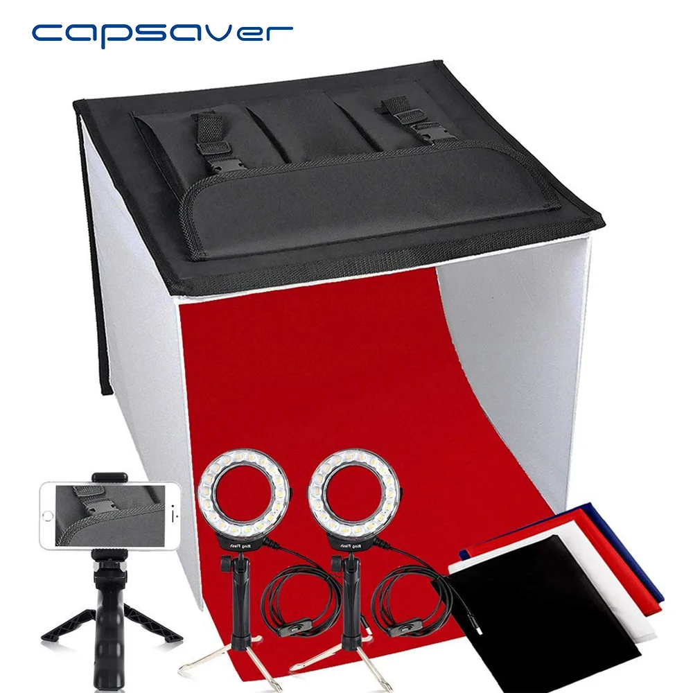 Складная светлая коробка capsaver K40II мини фотостудия Лайтбокс для фотосъемки 3200 K 9000
