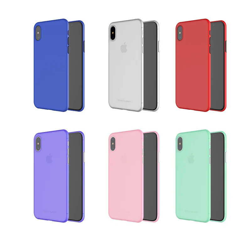Fshang ультра тонкий чехол для телефона iPhone X Тонкий сплошной Цвет телефон Свет