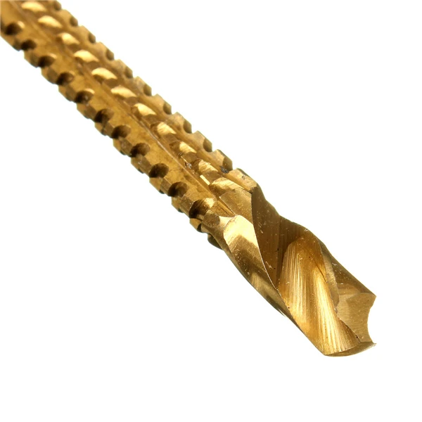 

6Pcs Titanium Coated High Speed Steel Drill Bit Electric Drill Hemp Flowers High Hardness Resistance Set