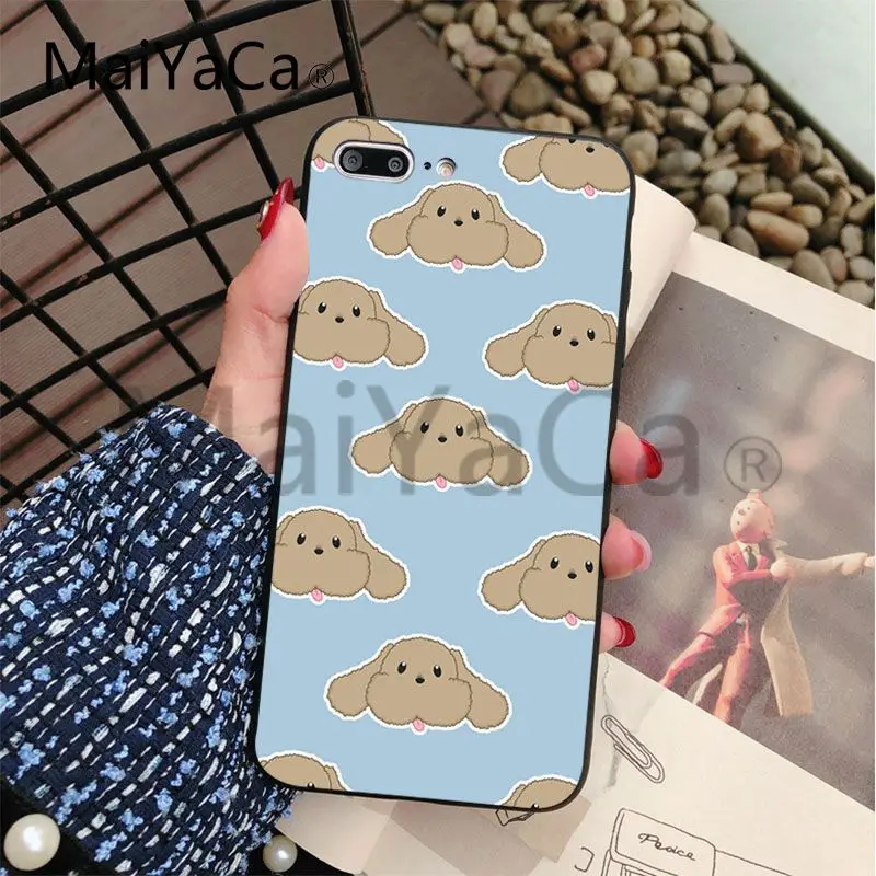 Мягкий чехол MaiYaCa Yuri on Ice Makkachin для Apple iphone 5 5s 5c SE и 6s 7 8 мобильный