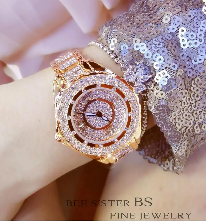2019 Hot Sale Women Watch Lady Diamond Stone Dress Gold Silver Stainless Steel Rhinestone Wristwatch Female Crystal | Наручные часы