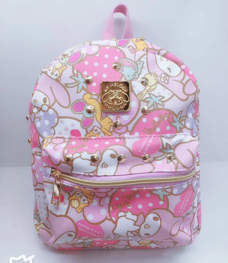 B Hello kitty сумка Детская Мультфильм My Melody большие сумки для девочек путешествия KT рюкзак Водонепроницаемый девушка школьная сумка на плечо хорошее качество - Цвет: B