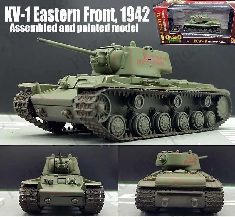 Второй мировой войны русский KV-1 тяжелый танк Восточной спереди 1942 1/72 пластиковые