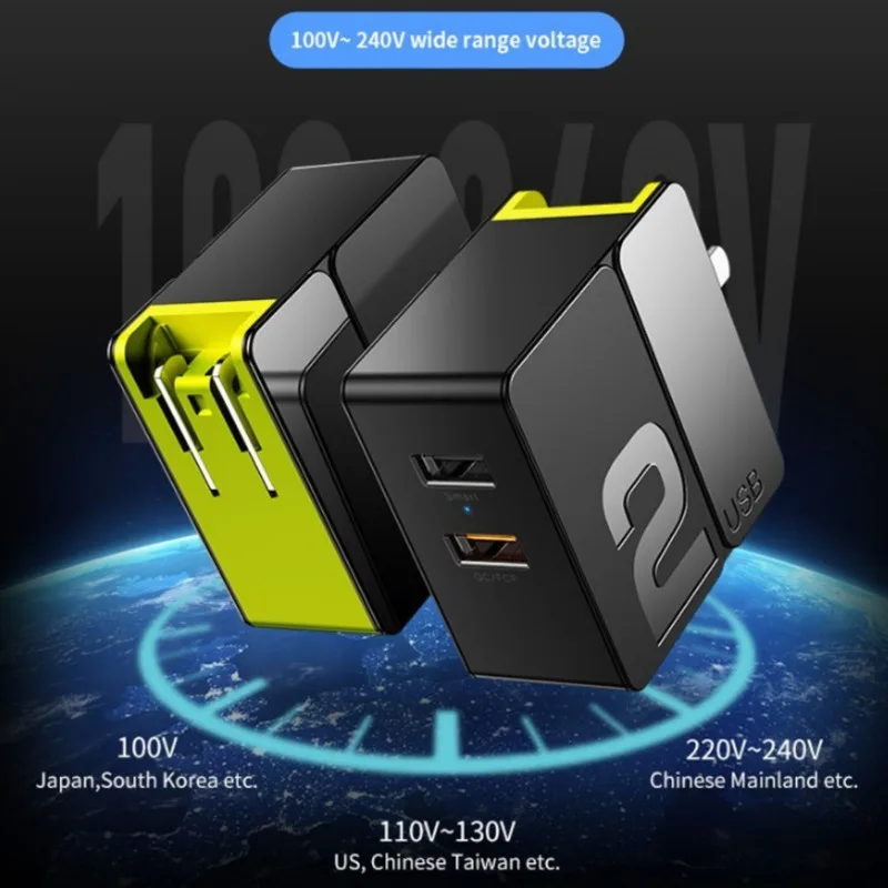 Rock 2 USB зарядное устройство адаптер для samsung 30 Вт Qc 3,0 Быстрая зарядка стены/путешествия зарядное устройство для смартфонов мобильного телефона зарядное устройство США штекер