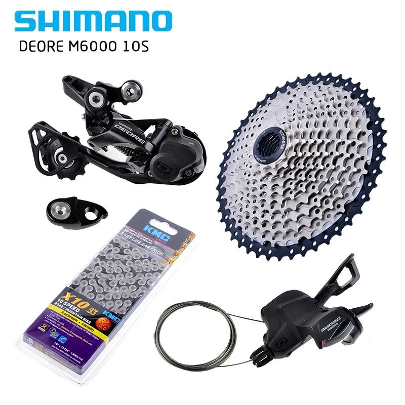 Microshift для Shimano Deore M6000 Группа Комплект Mtb горный велосипед 1x10 скорость 11 42 T Schaltwerk