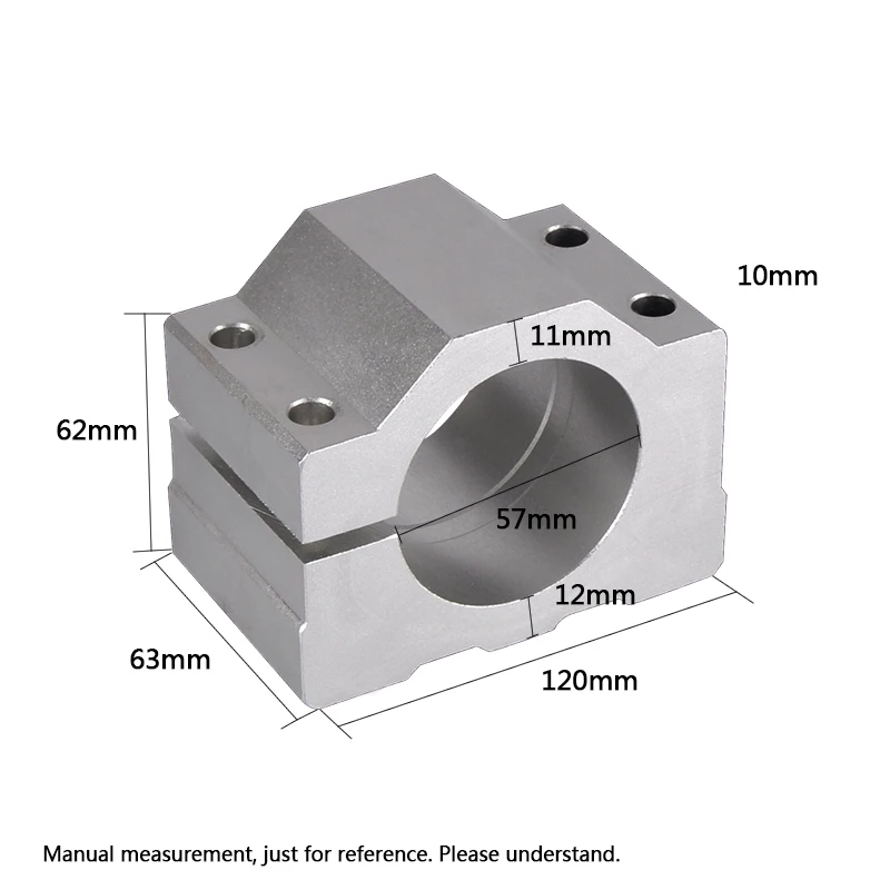 Большой 57 мм Шпиндельный зажим алюминиевый держатель Кронштейн сиденья для ЧПУ