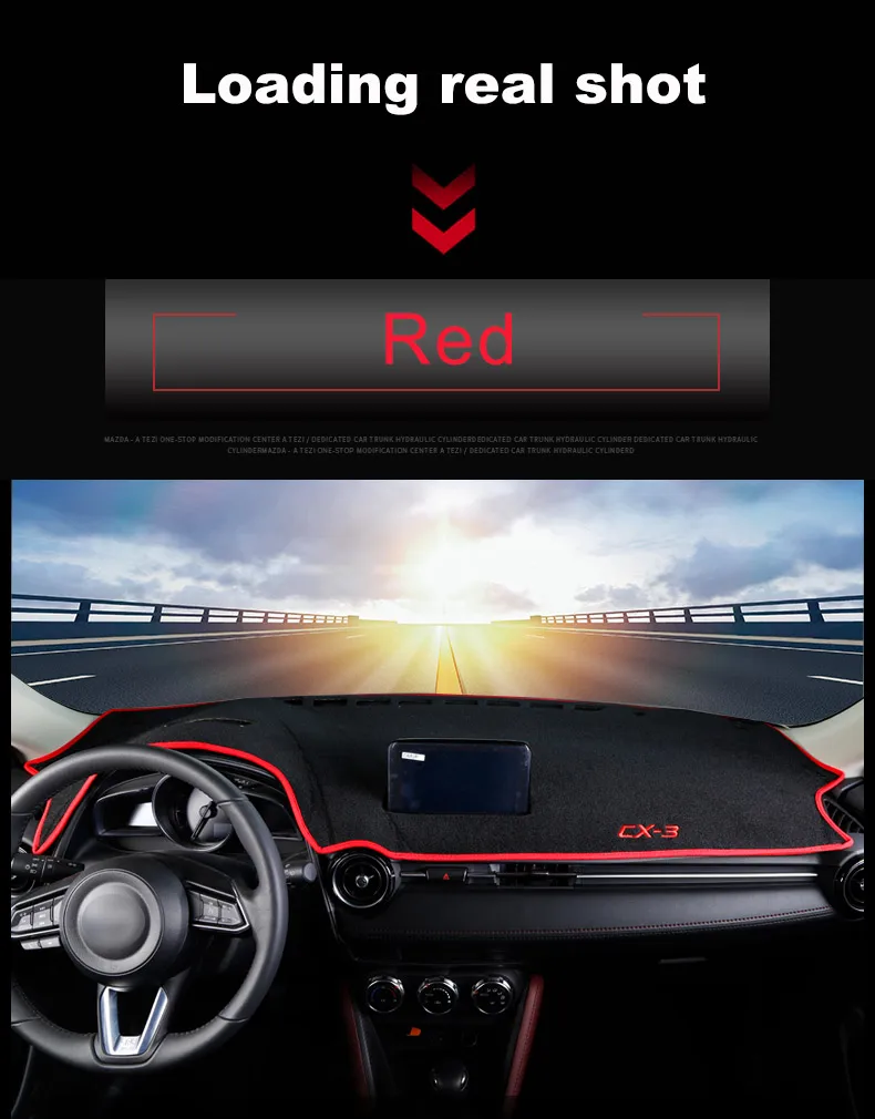 Для MAZDA CX-3 CX3 CX 3 крышка приборной панели автомобиля Приборная панель коврик Защита от солнца коврик приборная панель аксессуары для ковров