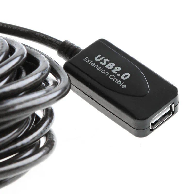 IMONIC Gray 10M 32FT USB 2.0 Extension Repeater Cable Signal Booster A Male to Female |