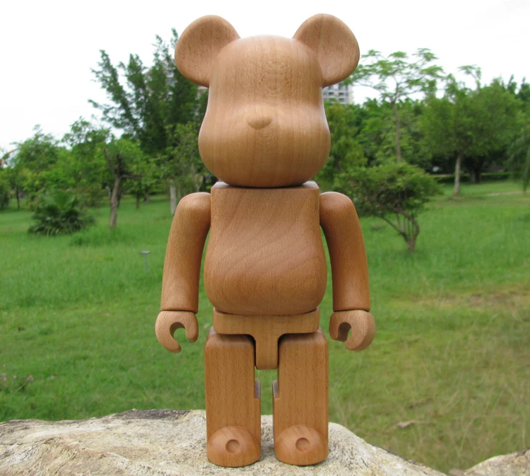 Высокое качество Черный орех бук палисандр дерево Be @ rbrick фигурка модные