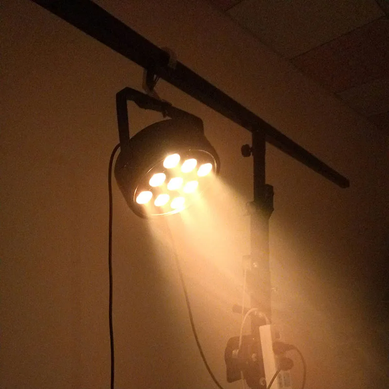 Светодиодный движущаяся головка 9x12 Вт RGBW 4в1 цветное освещение DMX512 для атмосферы диско-DJ музыка вечерние Клубные напольные панели эффект затемнения