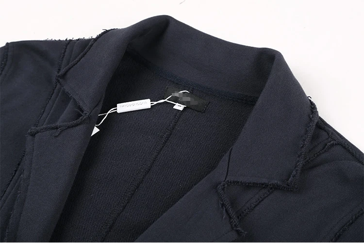 Мужской костюм F2102 осенний хлопковый с длинным рукавом и карманами|suit casual|designer suits