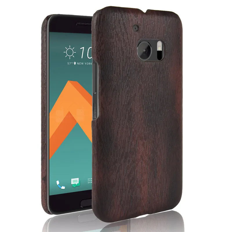 Для HTC M10/HTC 10 Lifestyle/HTC чехол из твердой ПК кожи ретро для телефона с натуральным