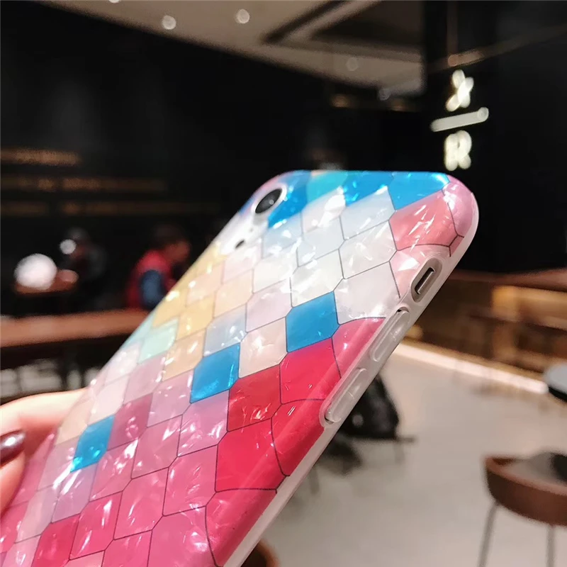 Wixcen розовый чехол для Iphone Xs Max Xr блестящий ТПУ 6s 7 8plus X Мягкая задняя крышка |