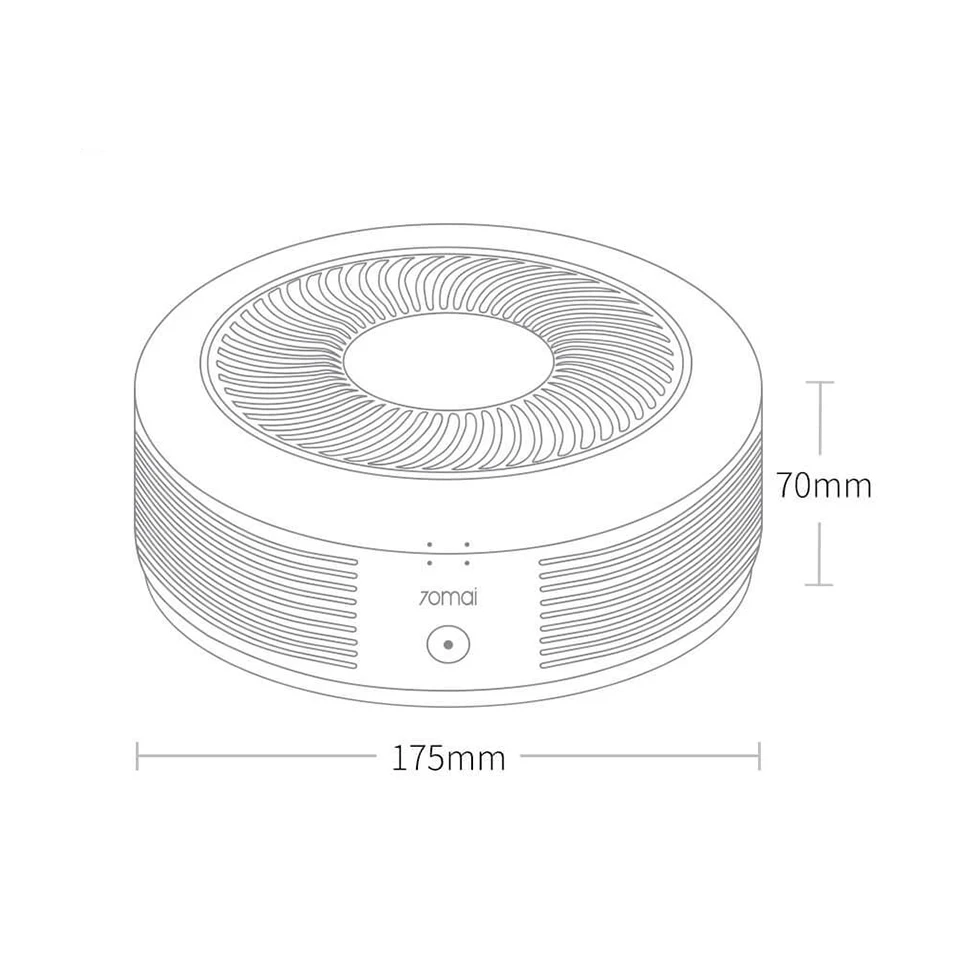 

Xiaomi Mi Air Purifier pro for car 70mai pm 2.5 monitor fliter sterilizer smart remote control mini not MIJIA air Purifier 2S