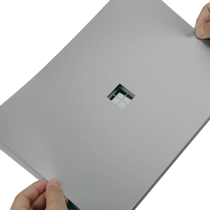 XSKN для microsoft Surface Book наклейка кожаный чехол наклейки, Премиум 3M поверхность наклейка для книги корпус ноутбука серый декоративный протектор
