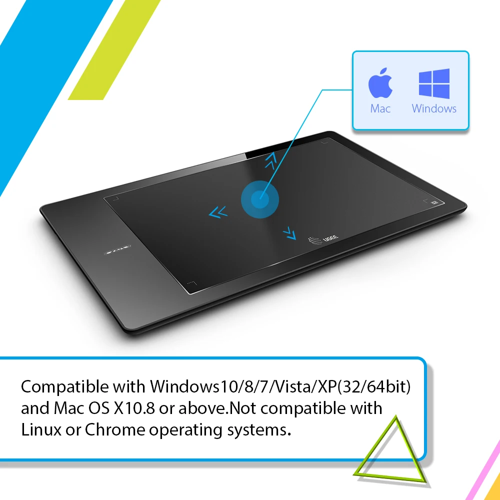 UGEE 9 x 6&quot Graphics Pen Tablet/Drawing Pad/Writing Board Compatible with Windows 7/8/10/XP/Vista | Компьютеры и офис