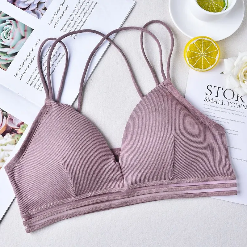 DS Сексуальное с открытой спиной без бретелек beauty Back женское нижнее белье бюстгальтер бандо тонкий сплошной цвет майки нижнее белье - Цвет: DS