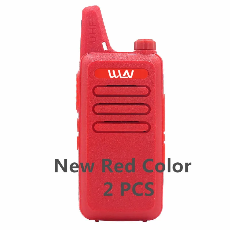 2PCS Red 2 шт WLN KD-C1 Мини Портативная рация 5 Вт UHF портативная двухсторонняя радиостанция RT22 WLN радио 5 Вт Мини Портативная 2 способ радио UHF 400-470 USB - Цвет: 2PCS Red