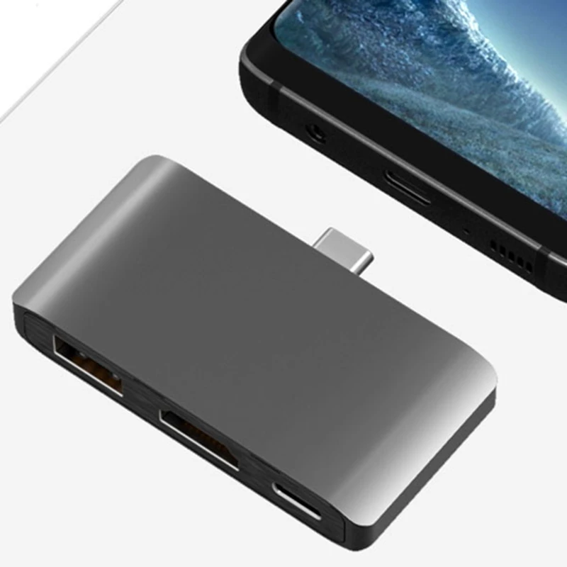 Док станция Thunderbolt 3 USB Type C в режим HDMI Dex для Samsung Galaxy S8/S9 navd с PD 0 Macbook Pro C|Адаптеры Type-C|