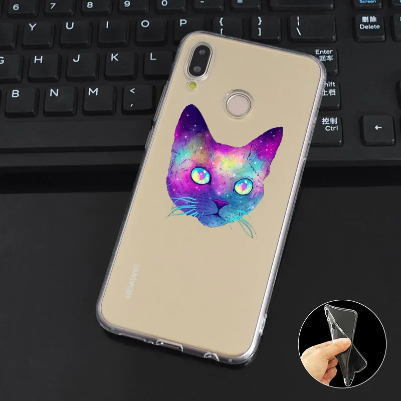 DREAMFOX L005 астронавт животное собака кошка Мягкий ТПУ силиконовый чехол для huawei Honor