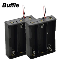 2x 18650 battery storage box 3 slot charging case series batteries with 8 wire leads 11 1v line length 150mm holder with pin