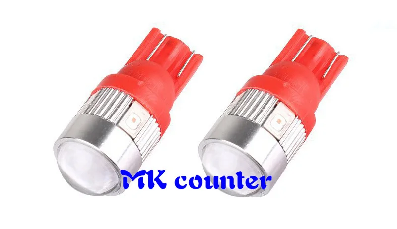 50 шт. Высокая мощность T10 6SMD 5630 светодиодный объектив с объективом 6 SMD W5W 194 168 501