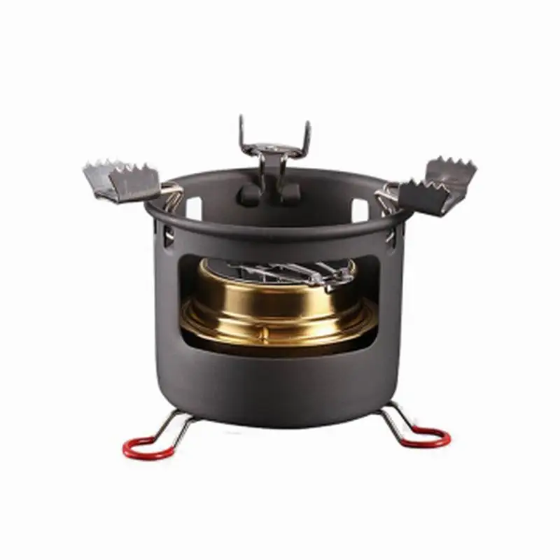 

Alocs Outdoor Portable Alcohol Fuel Stove Ultralight Stainless Steel Copper Stoves Burners Picnic Camping Cooker With Bag