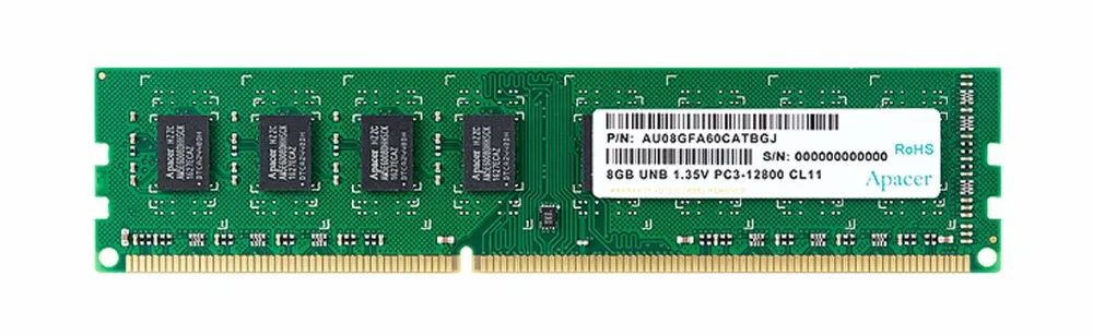 Материнская плата Apacer DDR3 ОЗУ 8 ГБ 4 Гб 1600 МГц DIMM поддержка 240pin 1 5 В | Компьютеры и