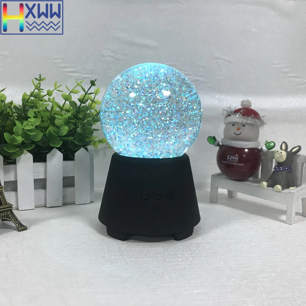 Фото HXWW Colored LED light crystal ball Bluetooth wireless speaker support TF card and Aux in play Электроника HXWW Colored LED light crystal ball Bluetooth wireless speaker support TF card and Aux in play Электроника