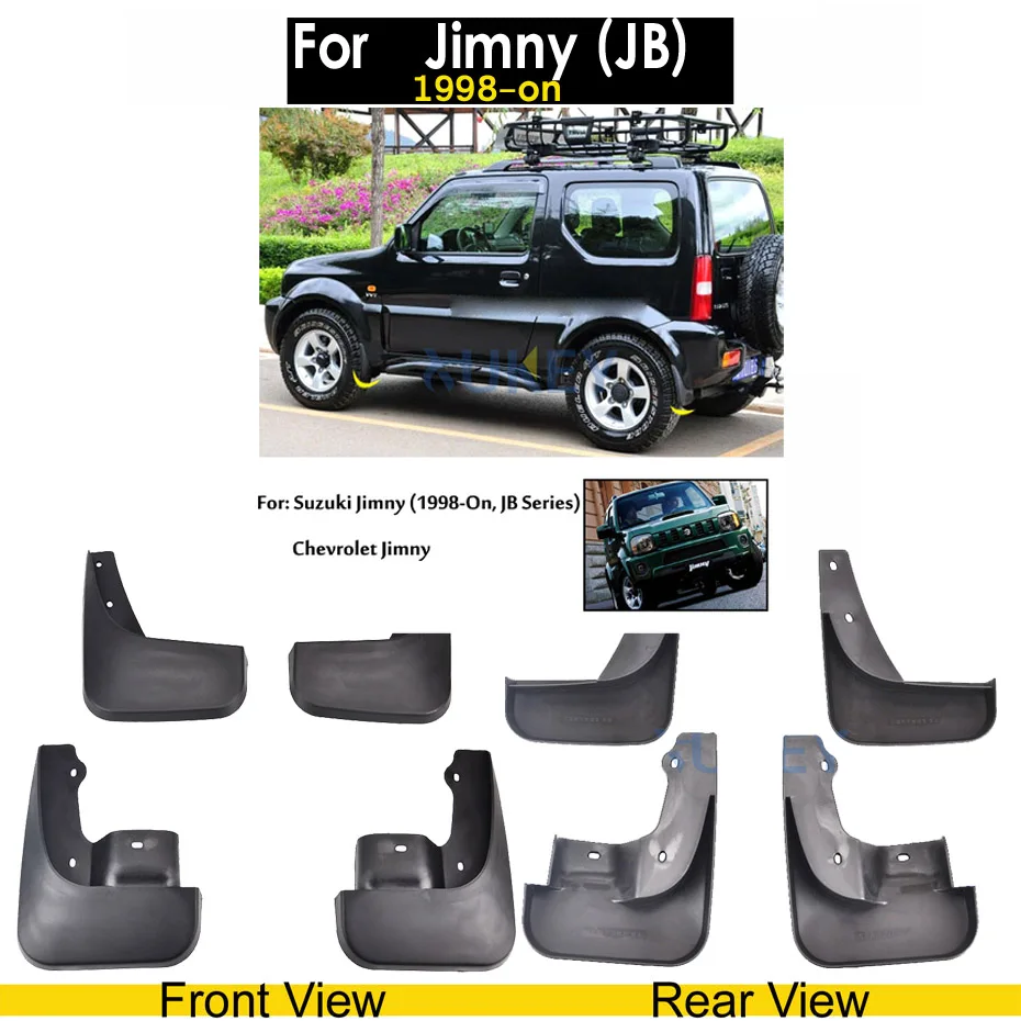 Автомобильные Брызговики для Suzuki Alto Swift SX4 S-Cross Scross Grand Vitara Jimny Escudo Брызговики - Цвет: For Jimny 1998-on