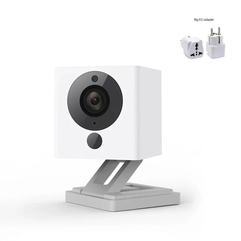 Add EU Adapter Xiao mi jia, умный дом, 110 градусов, F2.0, 8X1080 P, цифровой зум, Wi-Fi, беспроводная камера, смарт-камера, IP mi камера - Цвет: Add EU Adapter
