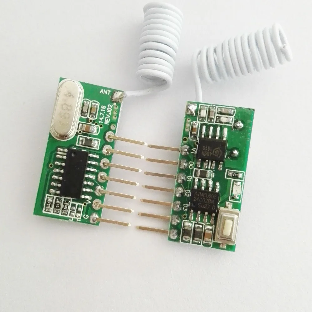 4 CH VCC Decoding RF Receiver Module DC3V-5V 3.3V 3.6V 3.7V 4.2V 4.8V 5V High Level TTL Signal Wireless Switch RX ASK 315 433 |