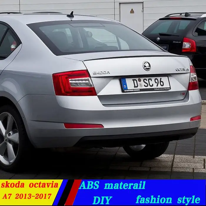 Используется для skoda octavia спойлер 2013 2017 модель A7 Спойлер ABS материал высокое